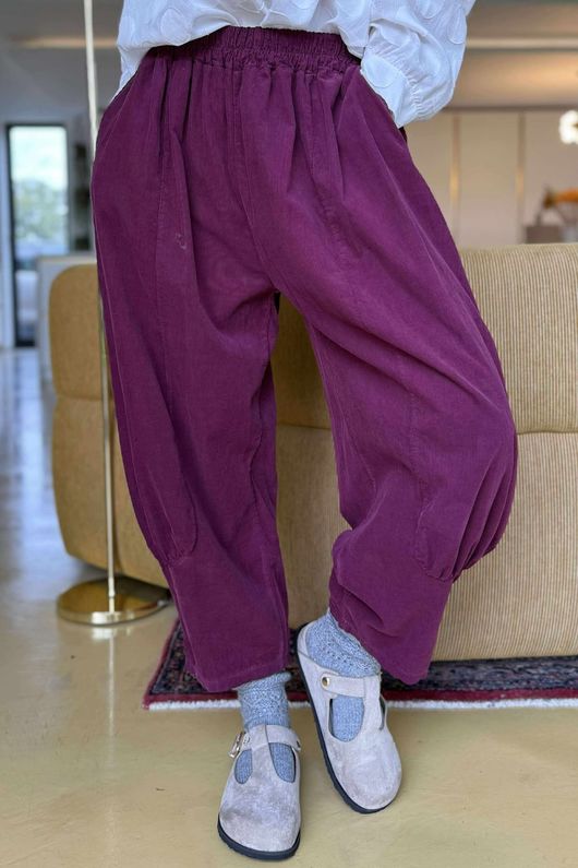 Cooper Needlecord Quirky Cocoon Pant Beetroot  /14 =
